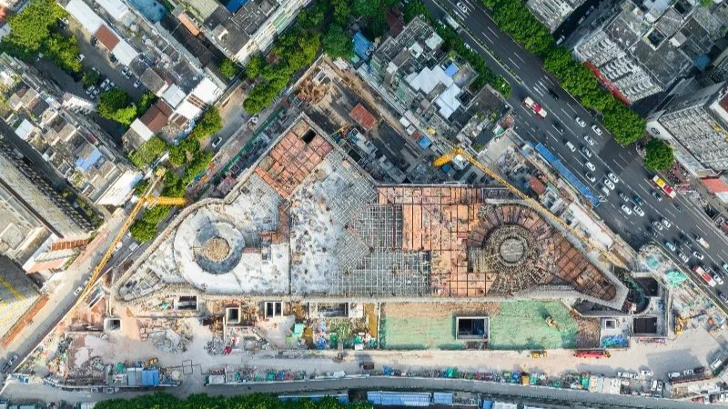 Zhongshan 8th Road transport hub to finish core structural construction by the end of 2023