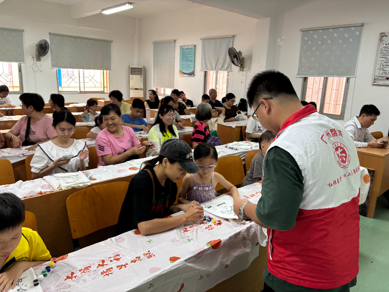 图：志愿者引导儿童绘画.jpg